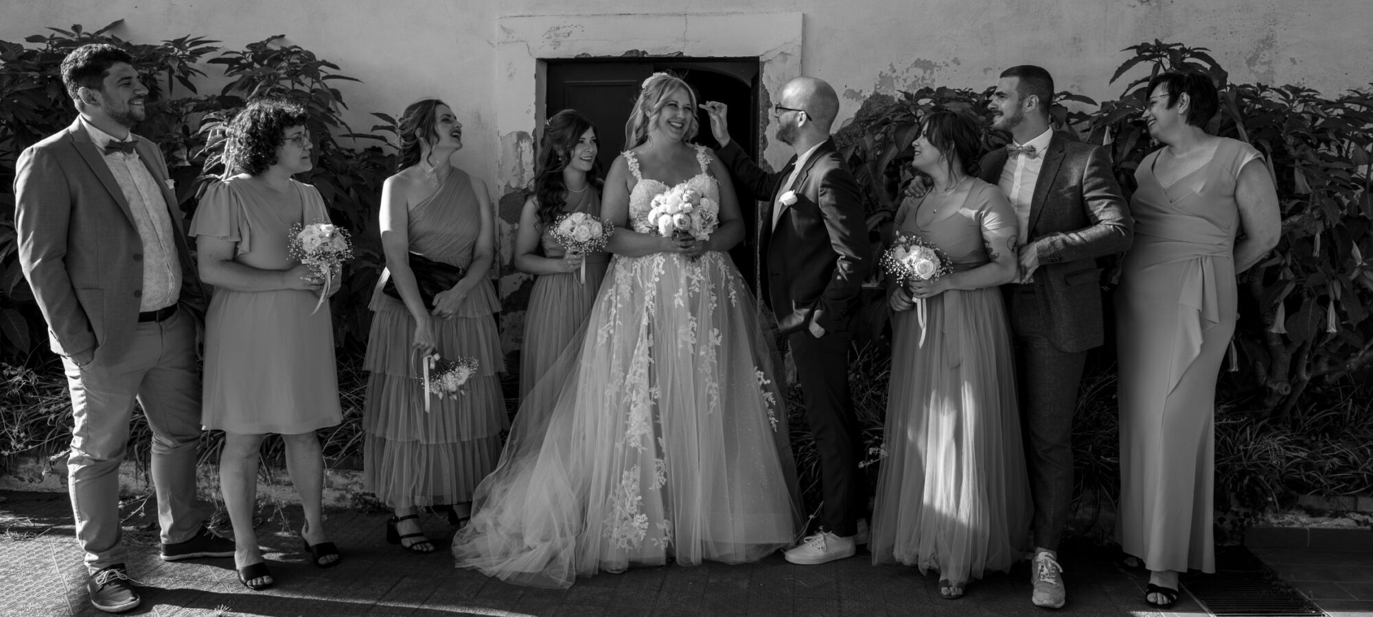 Sposi in bianco e nero fotografati da Antonello Hank Trezza